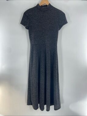 The Vanity Room Gray Midi Dress Size M Gently Used